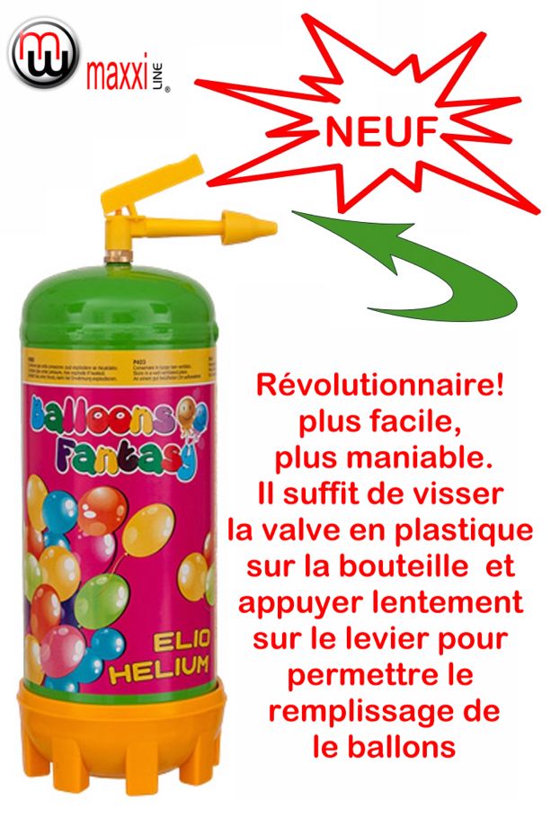 maxxiline bouteille d'helium jetable