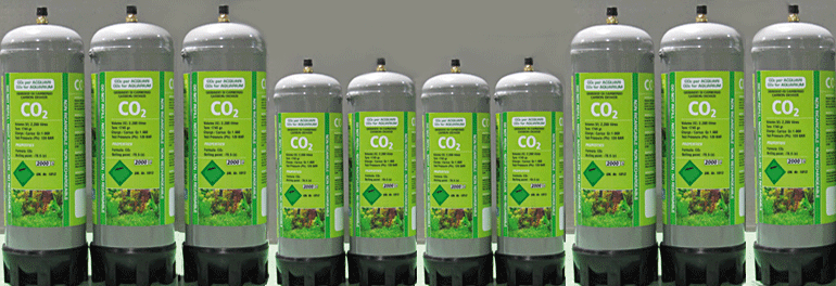 Gas bottles for Aquarium
