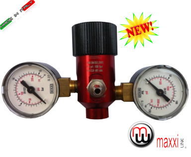 MaxxiLine Dual Gauge Disposable Gas Bottle Regulator