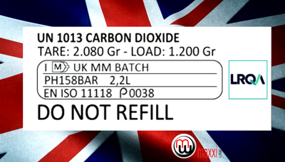 MaxxiLine 2.2l Non refillable cylinder RHO mark