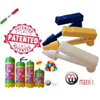 MaxxiLine - 1l 110bar 1.2l 100bar 1.8l 90bar 2.2l 100bar disposable helium  gas bottles for foil and latex ballon gas, airswimmers